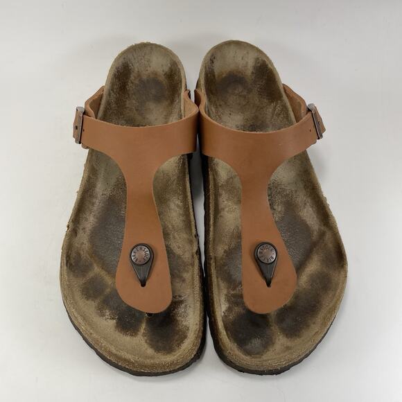 Birkenstock Gizeh Sandals Womens Size 39 US 8-8.5 Ginger Brown Flip Flops - Picture 9 of 9